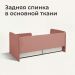 Задняя спинка выполняется из велюра